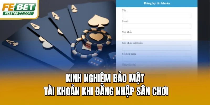 Kinh nghiệm bảo mật tài khoản khi đăng nhập sân chơi