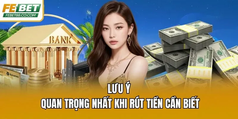 Lưu ý quan trọng nhất khi rút tiền cần biết
