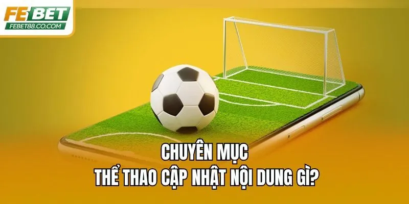 Chuyên mục thể thao cập nhật nội dung gì?